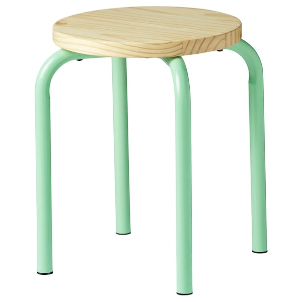IKEA DOMSTEN stool Light Green / Pine, Ikea Ireland | 3972DOFNC