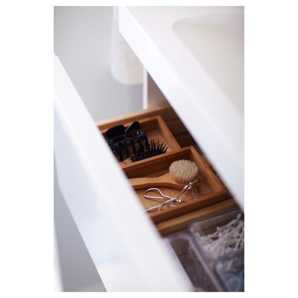 IKEA DRAGAN 4-piece bathroom set, bamboo, Ikea Ireland | 0136YMPRV