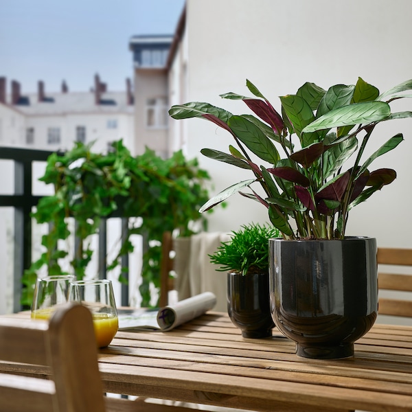 IKEA DRÖMSK plant pot, indoor/outdoor, 6 in Anthracite, Ikea Ireland | 5317RDJVZ