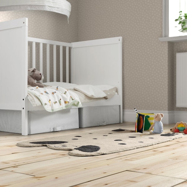 IKEA DRÖMSLOTT rug, dog-shaped off-white/gray, 2'2 inx3'7 in, Ikea Ireland | 4915NXDHY