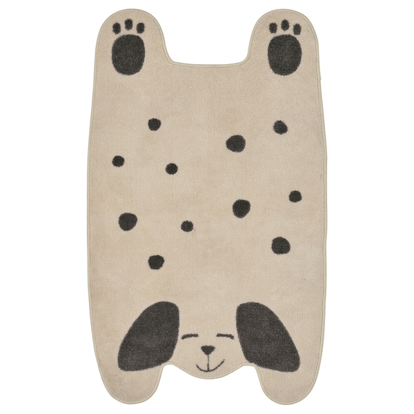 IKEA DRÖMSLOTT rug, dog-shaped off-white/gray, 2\'2 inx3\'7 in, Ikea Ireland | 4915NXDHY