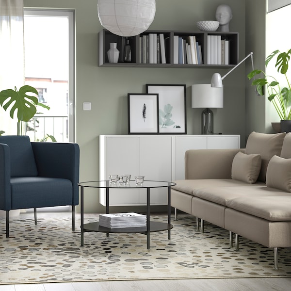 IKEA DUBBELFIL rug, low pile, 7'10 inx9'10 in Dot Pattern / Beige, Ikea Ireland | 1342RAHZX