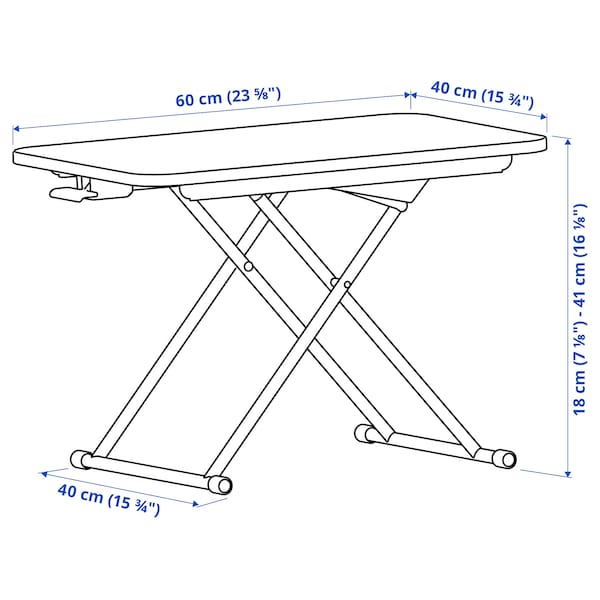 IKEA DUBBLA laptop stand, white, 23 5/8x15 3/4 in, Ikea Ireland | 2368PHNWC