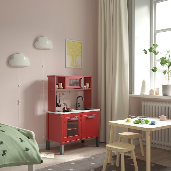 IKEA DUKTIG play kitchen, 28 3/8x15 3/4x42 7/8 in Red, Ikea Ireland | 3029VQCYD