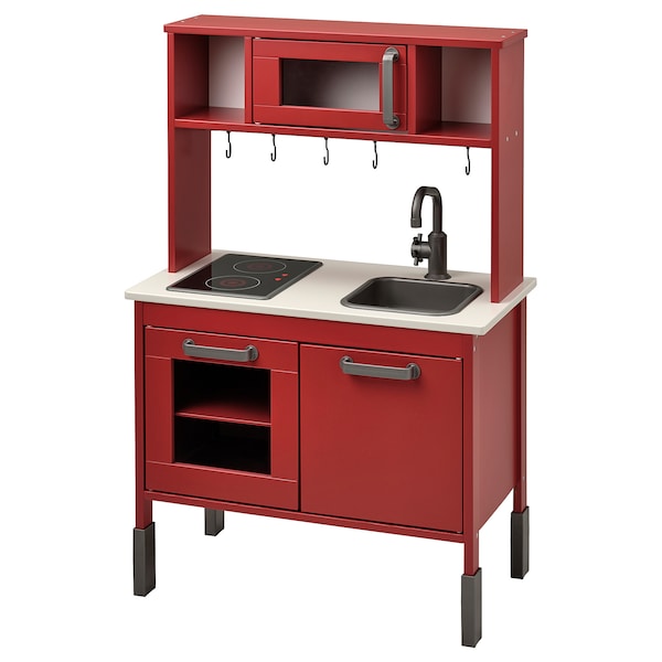 IKEA DUKTIG play kitchen, 28 3/8x15 3/4x42 7/8 in Red, Ikea Ireland | 3029VQCYD