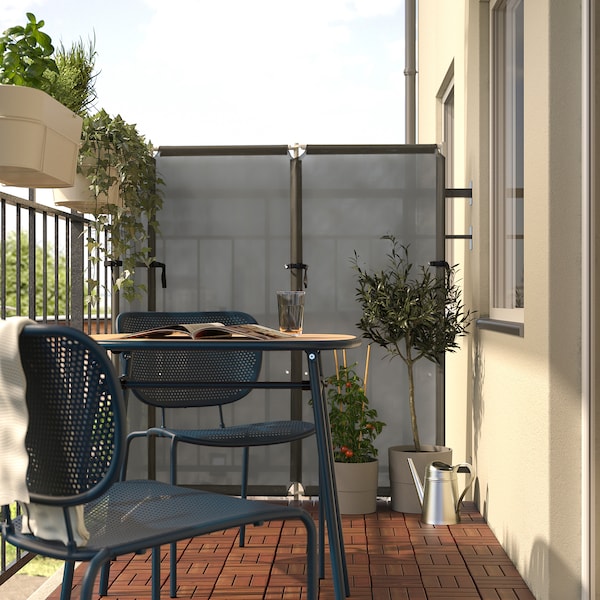 IKEA DUVSKÄR table, outdoor, black-blue/eucalyptus, 29 7/8x24 3/4 in, Ikea Ireland | 4276EJCAR
