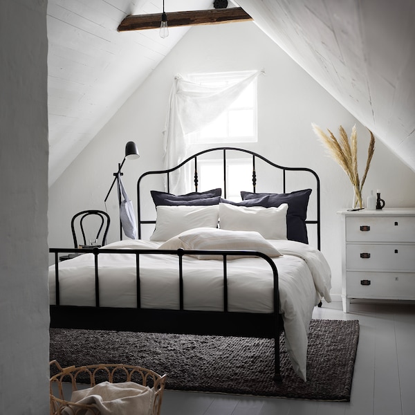 IKEA DVALA duvet cover and pillowcase(s), King White, Ikea Ireland | 9280KUNRQ