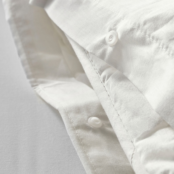 IKEA DVALA duvet cover and pillowcase(s), King White, Ikea Ireland | 9280KUNRQ