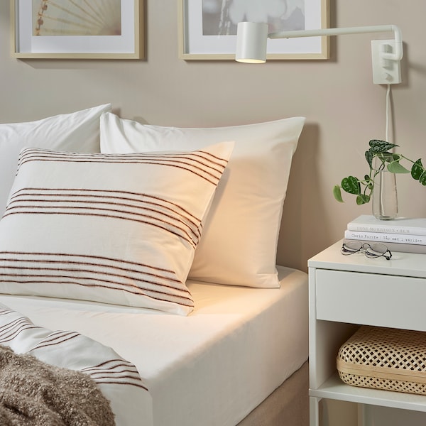 IKEA DVALA fitted sheet, King White, Ikea Ireland | 7310NVOTG