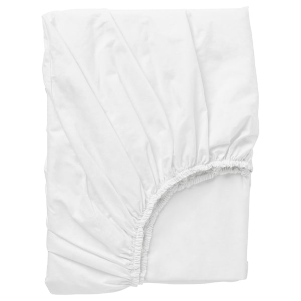 IKEA DVALA fitted sheet, King White, Ikea Ireland | 7310NVOTG