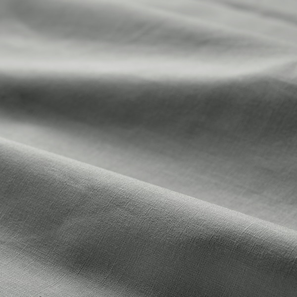 IKEA DVALA fitted sheet, Queen Light Gray, Ikea Ireland | 5319DTAUJ