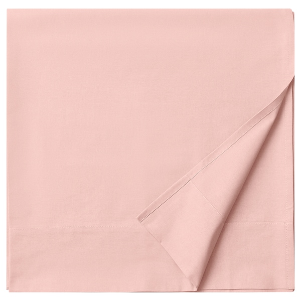 IKEA DVALA flat sheet, Queen Light Pink, Ikea Ireland | 6037RTIUN