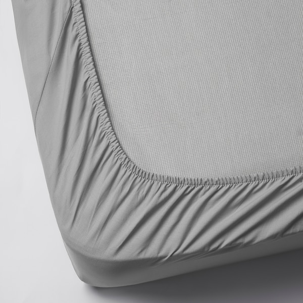 IKEA DVALA sheet set, Full/Double Light Gray, Ikea Ireland | 9604UBAIJ