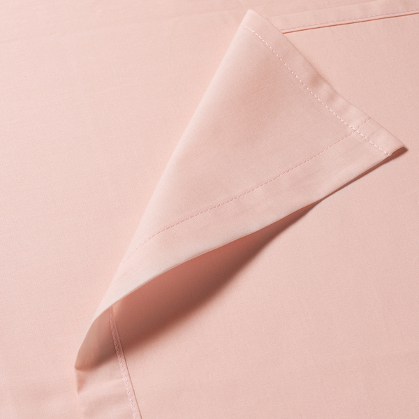 IKEA DVALA sheet set, Full/Double Light Pink, Ikea Ireland | 9367HNOVG