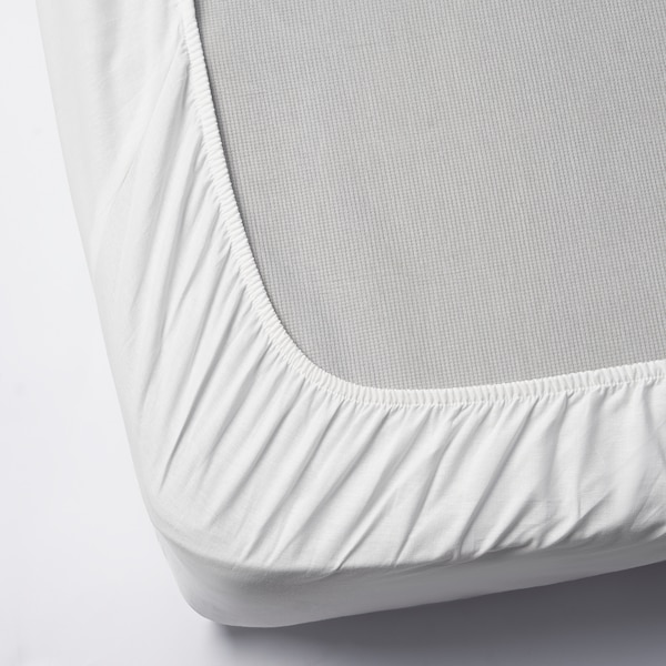 IKEA DVALA sheet set, Full/Double White, Ikea Ireland | 4163NOGPD