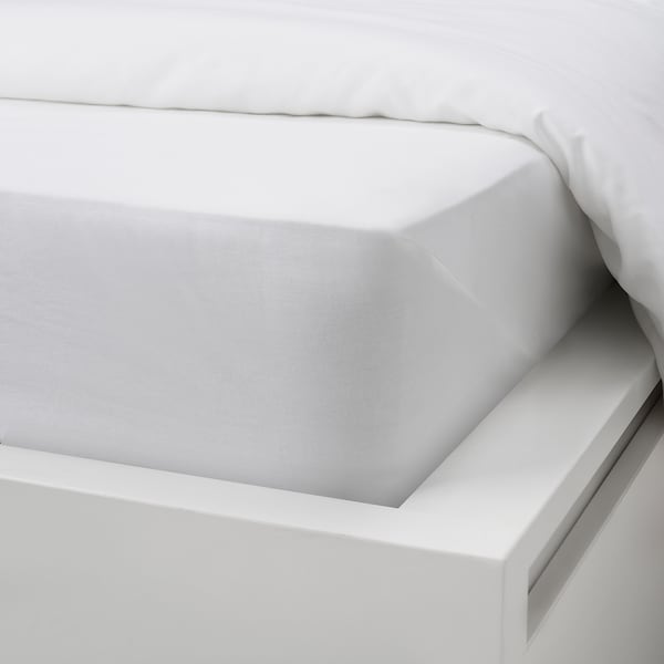 IKEA DVALA sheet set, Full/Double White, Ikea Ireland | 4163NOGPD