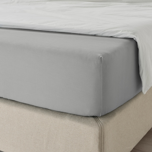 IKEA DVALA sheet set, Twin Light Gray, Ikea Ireland | 5892WGYJZ