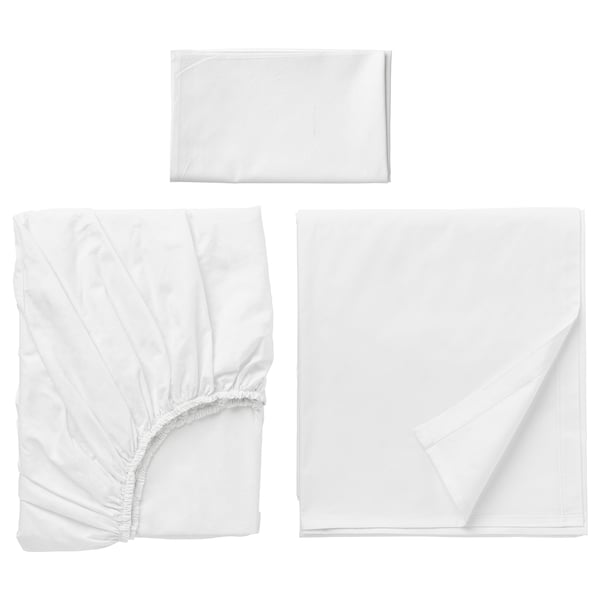 IKEA DVALA sheet set, Twin White, Ikea Ireland | 5718KYGQU