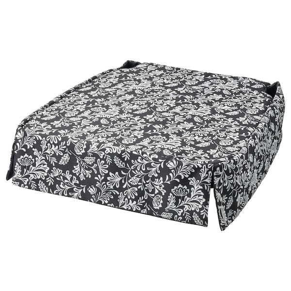 IKEA DVÄRGDUNÖRT chair pad, gray/white, 17/14x17x1 5/8 in, Ikea Ireland | 8219VMHKA