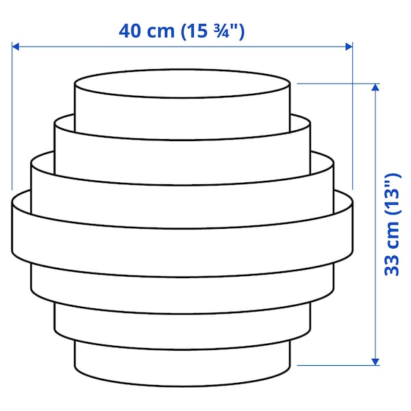 IKEA DYKARKLOCKA / HEMMA pendant lamp, 16 in White, Ikea Ireland | 2653CRIQD