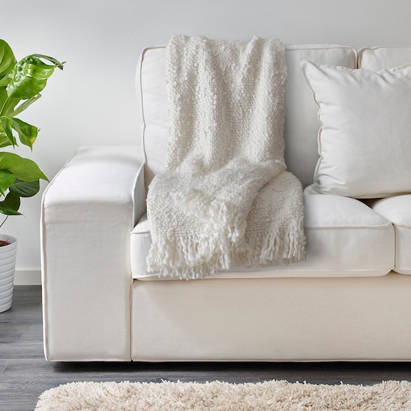 IKEA DYSTERMAL throw, off-white, 51x67 in, Ikea Ireland | 7269DJSMN