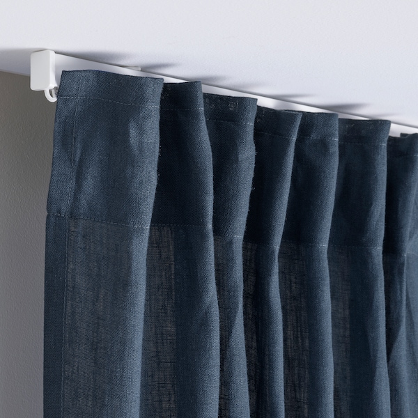IKEA DYTÅG curtains, 1 pair, 57x98 in Dark Blue, Ikea Ireland | 6147URBXQ