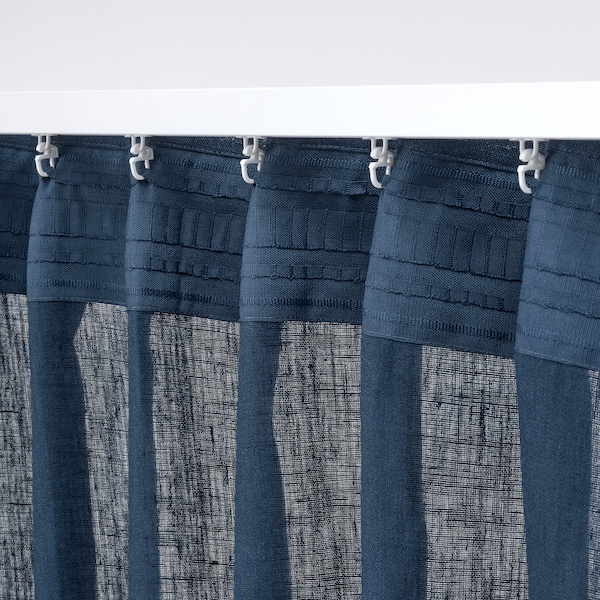 IKEA DYTÅG curtains, 1 pair, 57x98 in Dark Blue, Ikea Ireland | 6147URBXQ