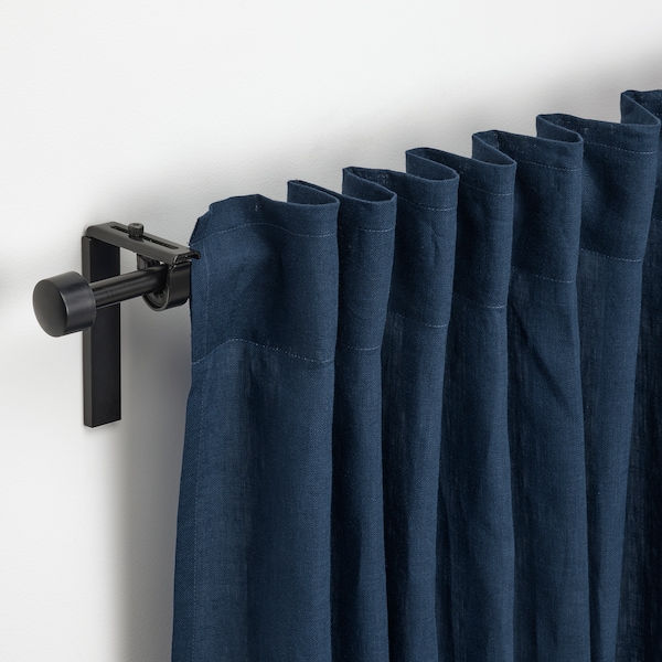 IKEA DYTÅG curtains, 1 pair, 57x98 in Dark Blue, Ikea Ireland | 6147URBXQ