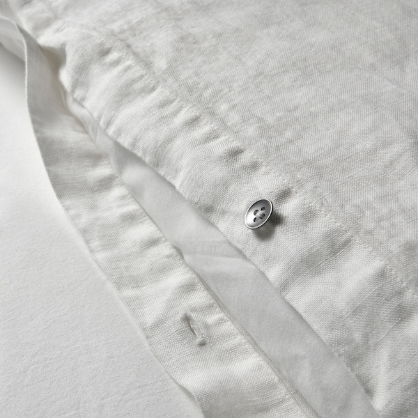 IKEA DYTÅG duvet cover and pillowcase(s), Full/Queen (Double/Queen) White, Ikea Ireland | 4523PTRKU