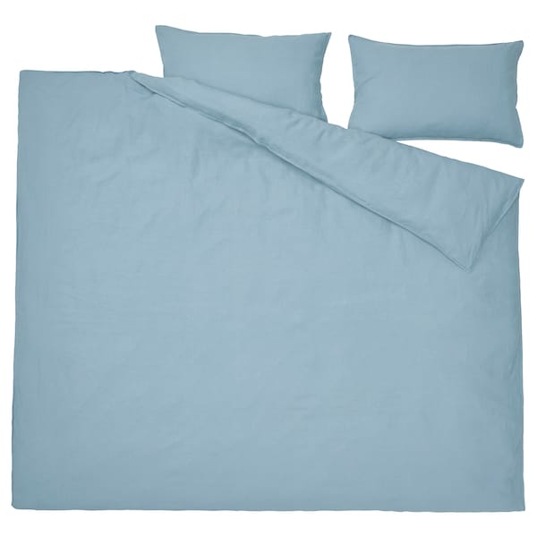 IKEA DYTÅG duvet cover and pillowcase(s), Full/Queen (Double/Queen) Blue, Ikea Ireland | 8269HDRZX