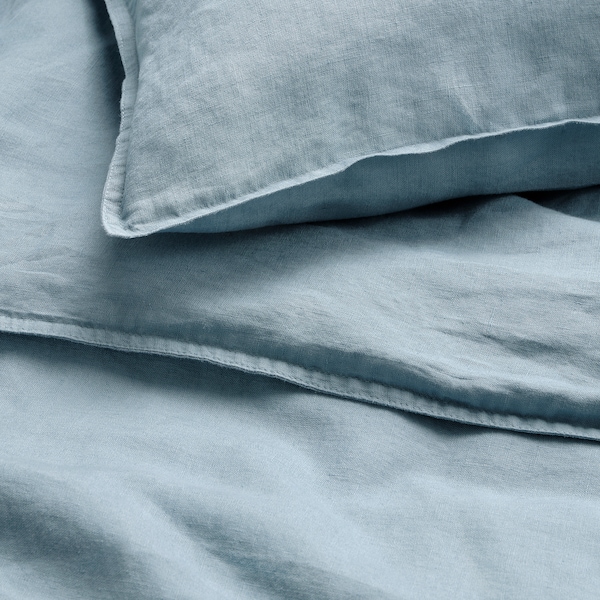 IKEA DYTÅG duvet cover and pillowcase(s), Full/Queen (Double/Queen) Blue, Ikea Ireland | 8269HDRZX
