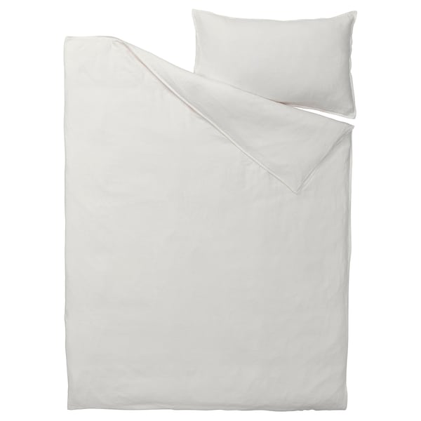 IKEA DYTÅG duvet cover and pillowcase(s), Twin White, Ikea Ireland | 2570AJZLR