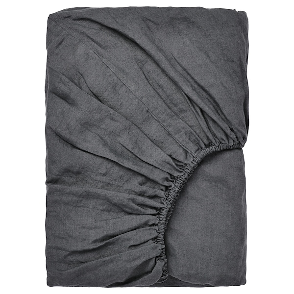 IKEA DYTÅG fitted sheet, Queen Dark Gray, Ikea Ireland | 8570JZTFM