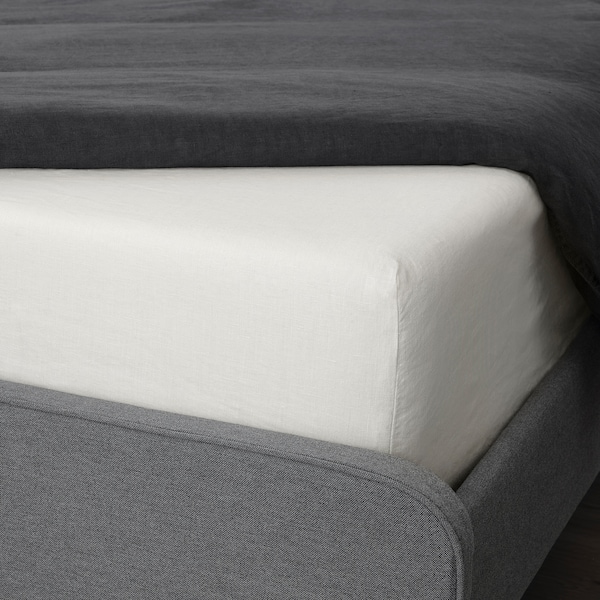 IKEA DYTÅG fitted sheet, Queen White, Ikea Ireland | 3894BCRGT