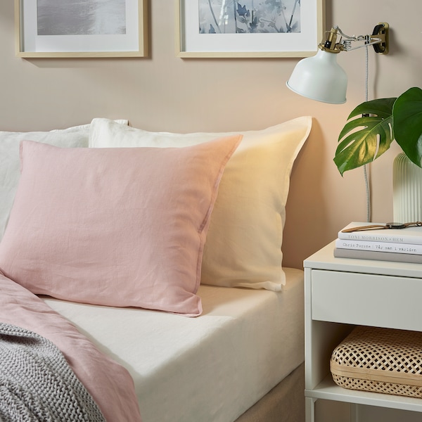 IKEA DYTÅG fitted sheet, Queen White, Ikea Ireland | 3894BCRGT