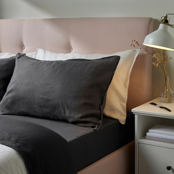 IKEA DYTÅG sheet set, Full/Double Dark Gray, Ikea Ireland | 8094SVJZB