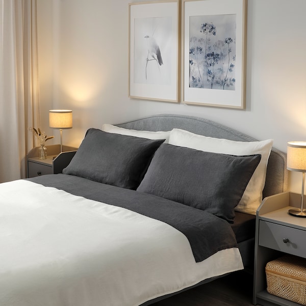 IKEA DYTÅG sheet set, Full/Double Dark Gray, Ikea Ireland | 8094SVJZB