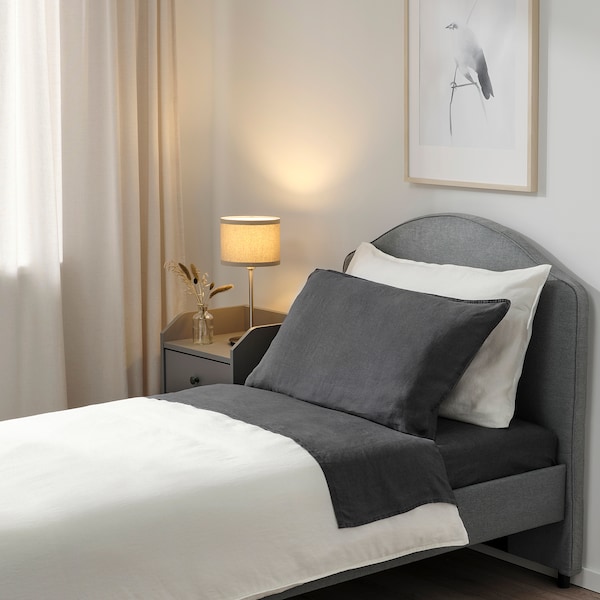IKEA DYTÅG sheet set, Twin Dark Gray, Ikea Ireland | 2089QCSPK