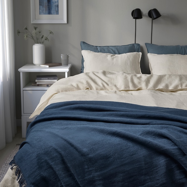 IKEA DYTÅG throw, 51x67 in Dark Blue, Ikea Ireland | 8079TYFDA