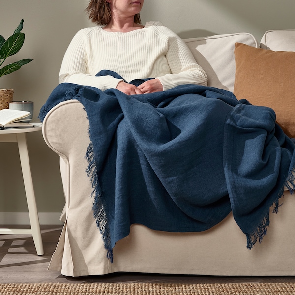 IKEA DYTÅG throw, 51x67 in Dark Blue, Ikea Ireland | 8079TYFDA