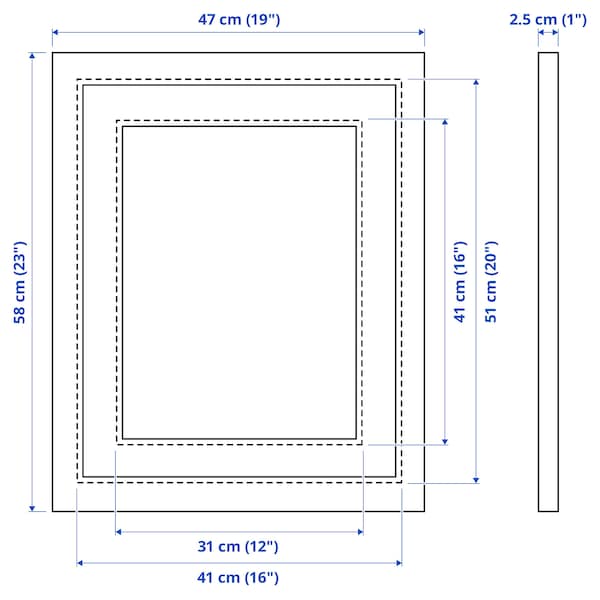 IKEA EDSBRUK frame, 16x20 in White, Ikea Ireland | 9517WOZPF