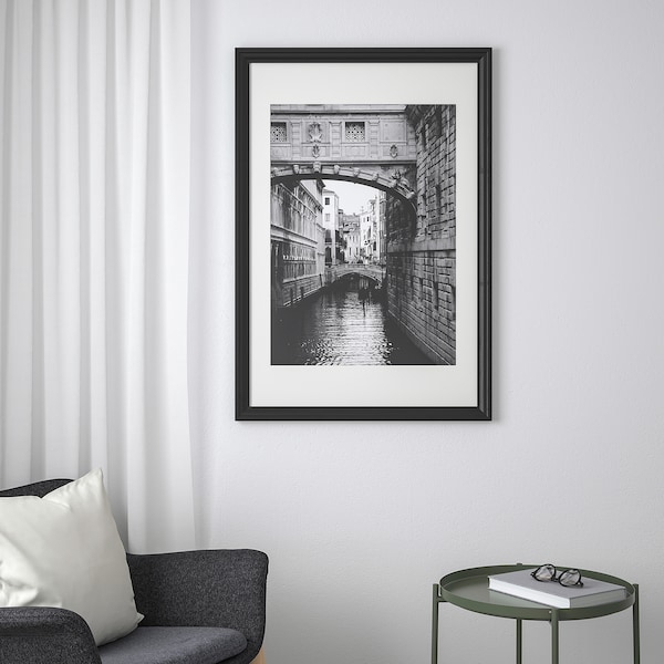 IKEA EDSBRUK frame, 24x35 ¾ in Black Stained, Ikea Ireland | 6809CVRUJ