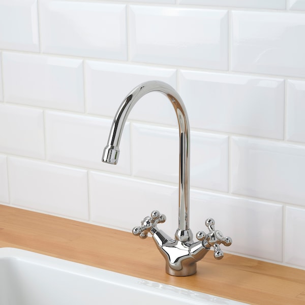 IKEA EDSVIK dual control kitchen faucet, chrome plated, Ikea Ireland | 2468LRXHQ