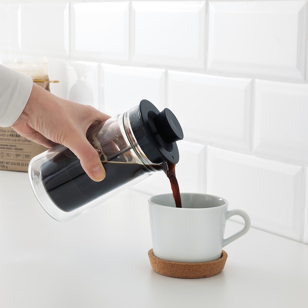 IKEA EGENTLIG French press coffee maker, double-walled/clear glass, 10 oz, Ikea Ireland | 3964EOAMQ