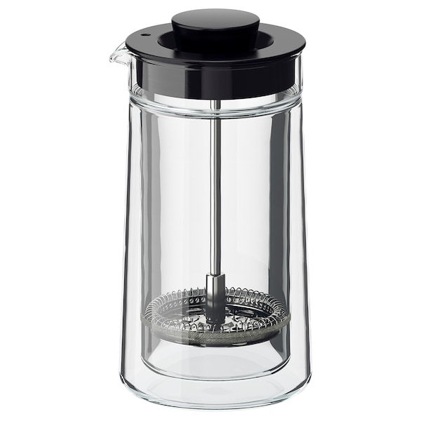 IKEA EGENTLIG French press coffee maker, double-walled/clear glass, 10 oz, Ikea Ireland | 3964EOAMQ