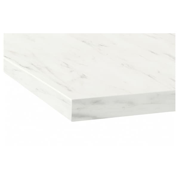 IKEA EKBACKEN Countertop, laminate, 74x1 1/8 in White Marble Effect, Ikea Ireland | 2143PSXVA