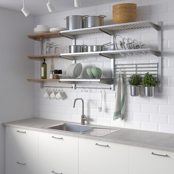 IKEA EKBACKEN Countertop, laminate, 98x1 1/8 in Light Gray Concrete Effect / Laminate, Ikea Ireland | 0497QONJC