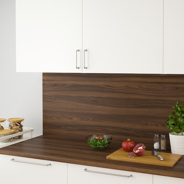 IKEA EKBACKEN countertop, 74x1 1/8 in Brown Walnut Effect / Laminate, Ikea Ireland | 8396ENIGT