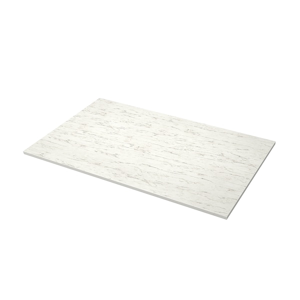 IKEA EKBACKEN countertop for kitchen island, 74x42x1 1/8 in White Marble Effect / Laminate, Ikea Ireland | 5832VTLFB