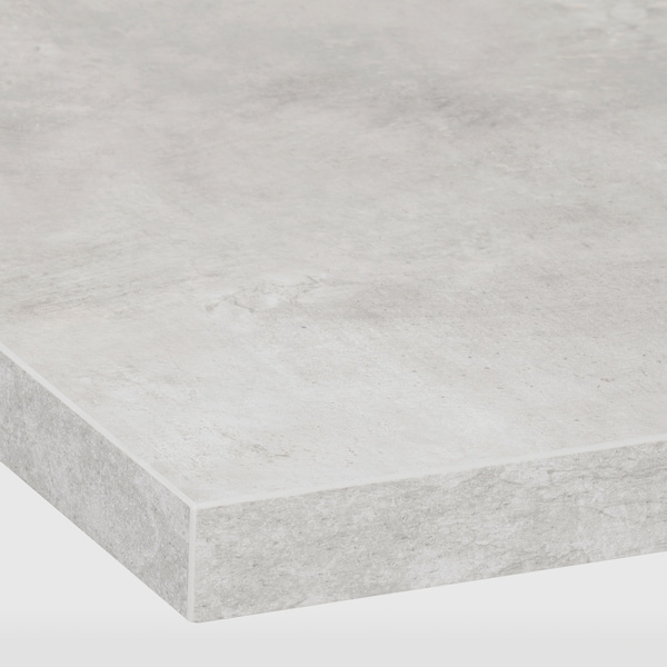 IKEA EKBACKEN countertop for kitchen island, laminate, 74x42x1 1/8 in Light Gray Concrete Effect / Laminate, Ikea Ireland | 7821BERQD